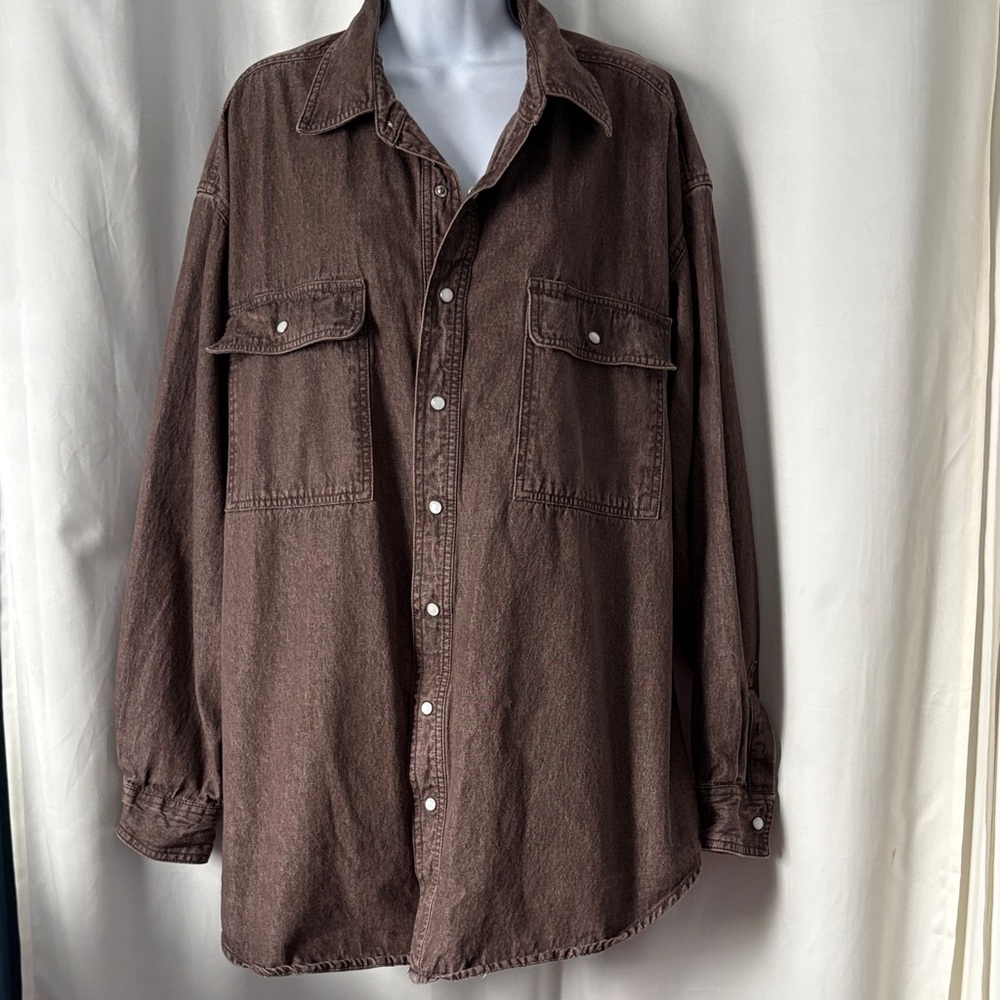 Men's Classic Brown Shirt Jacket